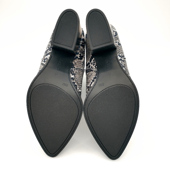 Indigo Rd. Adore Snakeskin Boots Block Heel 8.5 - Picture 6 of 9